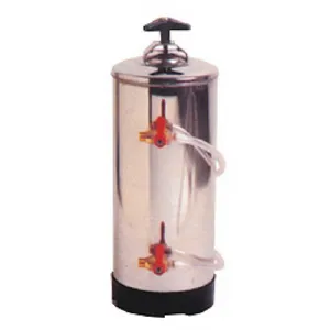 Adoucisseur deau en inox 12 litres Hauteur 500mm Volume 0.05 m3 Robinets en laiton DVA12_PROMO