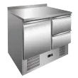 Saladette réfrigérée 1 porte et 2 tiroirs inox REDFOX