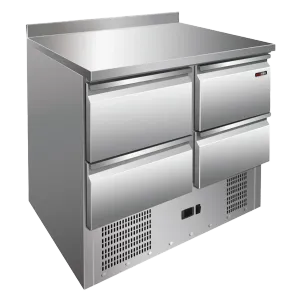 Saladette réfrigérée 4 tiroirs inox REDFOX MTZ 904