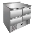 Saladette réfrigérée 4 tiroirs inox REDFOX