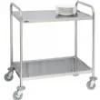 Chariot inox 2 plateaux CASSELIN