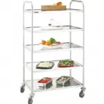 Chariot inox 5 plateaux CASSELIN