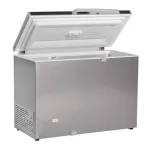 Cong�lateur coffre aspect inox porte pleine 211 Litres TENSAI