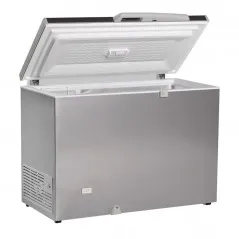 Conglateur coffre porte pleine aspect inox 350L TENSAI CHI400TS