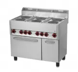 Fourneau 6 plaques rondes sur four �lectrique REDFOX