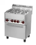Fourneau 4 feux vifs sur four électrique GN1/1 REDFOX