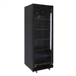 Armoire  boisson 1 porte vitre 360 Litres noir sans bandeau CUISTANCE 1410011