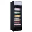 Armoire  boisson 1 porte vitre 360 Litres noir avec bandeau CUISTANCE