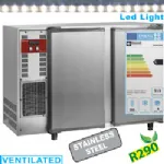 Arrière-bar réfrigéré 2 portes pleines battantes inox DIAMOND Arrière-bar réfrigéré 2 portes pleines battantes inox DIAMOND