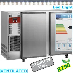 Arrire-bar rfrigr 2 portes pleines battantes inox DIAMOND TAVX/2-R2_PROMO
