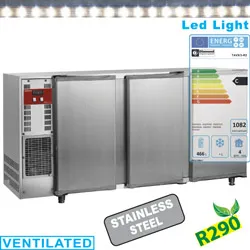 Arrire-bar rfrigr 3 portes pleines battantes inox DIAMOND TAVX/3-R2_PROMO