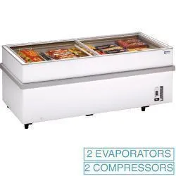 Conglateur portes coulissantes vitres 598 Litres DIAMOND VT150E/N-R2_PROMO