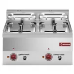 Friteuse professionnelle électrique 2x10 Litres DIAMOND profondeur 600 Friteuse professionnelle électrique 2x10 Litres DIAMOND profondeur 600