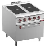 Fourneau �lectrique 4 plaques avec four GN 2/1 �lectrique DIAMOND