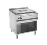 Fourneau plaque coup de feu sur placard ouvert gamme 900 DIAMOND