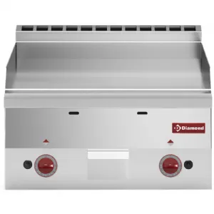 Plancha professionnelle gaz lisse 2 zones DIAMOND profondeur 600mm G60/PL6T-N_PROMO