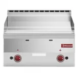 Plancha professionnelle gaz lisse 2 zones DIAMOND profondeur 600mm