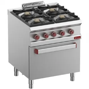 Fourneau 4 feux vifs sur four �lectrique GN1/1 DIAMOND G7/4BFEV7-N_PROMO
