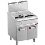 Friteuse professionnelle gaz 2x14 litres sur placard DIAMOND
