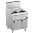 Friteuse professionnelle gaz 2x14 litres sur placard DIAMOND