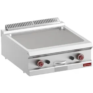 Plancha professionnelle gaz lisse en fonte 2 zones DIAMOND profondeur 700mm G7/PL7T-N_PROMO