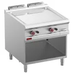 Plancha professionnelle gaz lisse en chrome 2 zones sur baie libre DIAMOND profondeur 900mm Plancha professionnelle gaz lisse en chrome 2 zones sur baie libre DIAMOND profondeur 900mm