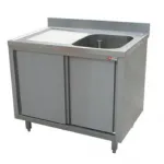 Plonge inox sur meuble 1 bac avec �gouttoir � gauche 1400x700mm DIAMOND - L1411S-AS