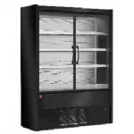 Vitrine rfrigre verticale noire libre service portes battantes longueur 700mm DIAMOND