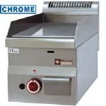 Plancha professionnelle gaz lisse 1 zone DIAMOND profondeur 600mm