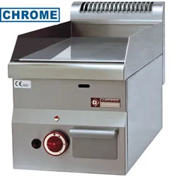 Plancha professionnelle gaz lisse 1 zone DIAMOND profondeur 600mm G60/PLCD3T-N_PROMO