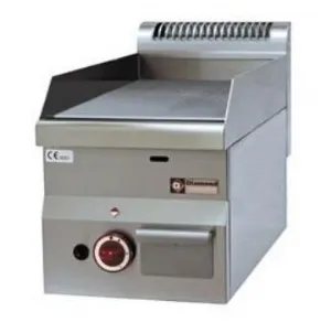 Plancha professionnelle gaz lisse 1 zone DIAMOND profondeur 600mm G60/PL3T-N_PROMO