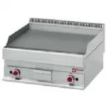 Plancha professionnelle gaz lisse 2 zones DIAMOND profondeur 650mm