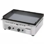 Plancha professionnelle gaz lisse 2 zones DIVERSO by Diamond