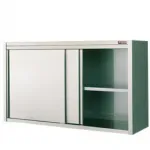 Placard inox mural portes coulissantes - Longueur 1400mm DIAMOND - PSC140/B