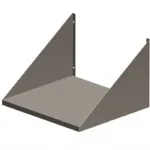 Etag�re inox murale pour four micro-ondes - Longueur 550mm DIVERSO BY DIAMOND - SPW/54