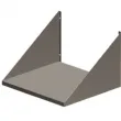 Etagre inox murale pour four micro-ondes - Longueur 550mm DIVERSO BY DIAMOND - SPW/54