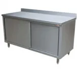 Meuble inox portes coulissantes 1400x700mm DIAMOND - TA147A/B