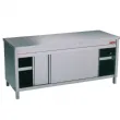 Table armoire inox centrale portes coulissantes DIAMOND