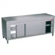 Meuble inox chauffant traversant 1200x700mm DIAMOND