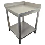 Table inox d'angle soud�e Largeur 700mm - Profondeur 700mm DIAMOND - TL771A/C