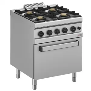 Fourneau 4 feux vifs sur four gaz GN2/1 DIVERSO by DIAMOND WR-G4BF-F1_PROMO