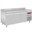 Table rfrigre positive 3 portes avec dosseret DIAMOND - DT178/P9A
