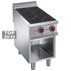 Fourneau 2 plaques induction sur baie libre DIAMOND profondeur 900mm E9/2IDA4-N_PROMO