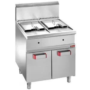 Friteuse professionnelle gaz 2x14 litres sur placard DIAMOND G7/F28A7-N_PROMO