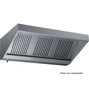 Hotte professionnelle murale avec moteur longueur 2000mm profondeur 700mm VD720_PROMO