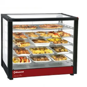 Vitrine chauffante ventile  poser 5 niveaux Diamond HSD5-B2_PROMO