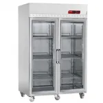 Frigo professionnel positive 2 portes vitr�es 1400 Litres Diamond