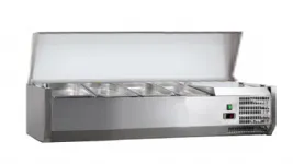 Vitrine � ingr�dients r�frig�r�e � capot � poser 1200mm pour bacs GN 1/3 L2G