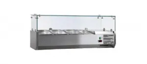 Vitrine  ingrdients rfrigre  poser 1200mm pour bacs GN 1/3 L2G VRX1200/380
