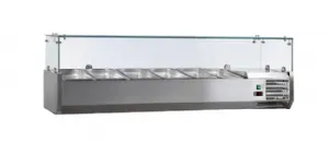 Vitrine  ingrdients rfrigre  poser 1500mm pour bacs GN 1/3 L2G VRX1500/380